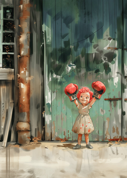 - Pink curl hair #1 - "Message Design Poster"