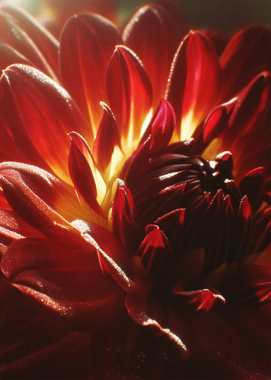 - Dahlia Black Moon - "Contemporary Art Poster"