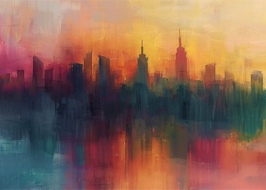 - Rainbow Smog / City 90s - "Abstract Urban Poster"